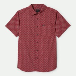 Brixton Charter Print Rust Red Paisley