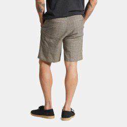 Brixton Choice Chino shorts Brown/Cream Houndstooth