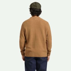 Brixton Jaques Waffle sweater  Tiger's Eye 
