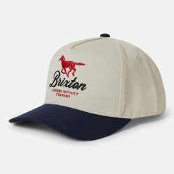 Brixton Leisure Snapback Hvid og Navy