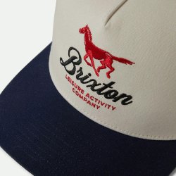 Brixton Leisure Snapback Hvid og Navy