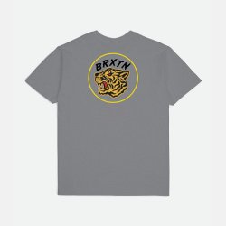 Brixton Kit t-shirt Pebble Worn