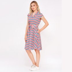 Circus The Seaside stribet retro 50er kjole