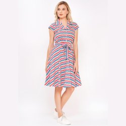 Circus The Seaside stribet retro 50er kjole