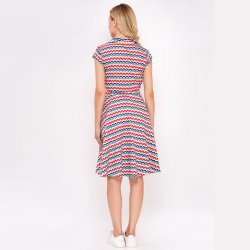 Circus The Seaside stribet retro 50er kjole