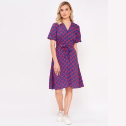 Circus Flamingo retro skjortekjole