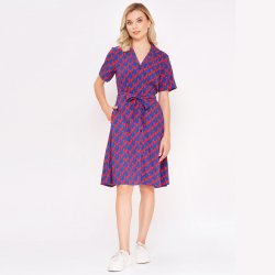 Circus Flamingo retro skjortekjole