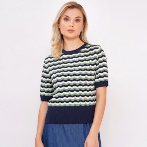 Circus Chevron jumper Mood Indigo (Eco)