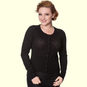 Cardigan med drbemnster sort