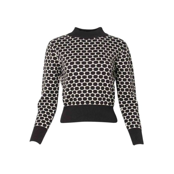 Circus Polka sweater i Black (Eco)