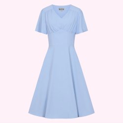 Collectif Alex 40er Swingkjole i lysebl