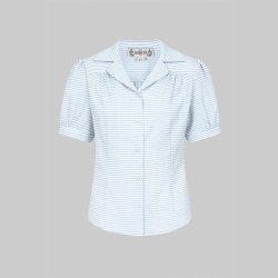  Luana Seersucker 40er skjortebluse