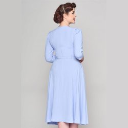 Collectif Marcella Retro Swingkjole i lysebl