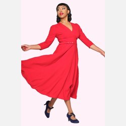 Collectif Marcella Retro Swingkjole i rd