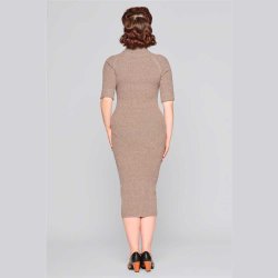 Collectif Olive Marl strikket Pencilkjole