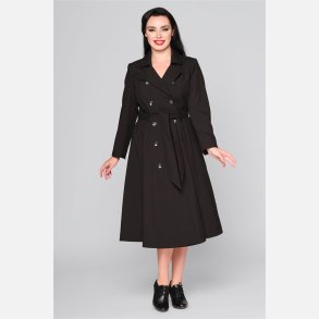 Collectif Vintage Korrina sort trenchcoat