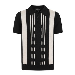 Collectif Pablo Kentish strikpolo sort