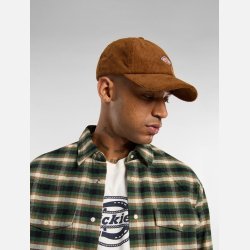 Dickies Hardwick Cord Baseball Cap Brown Duck