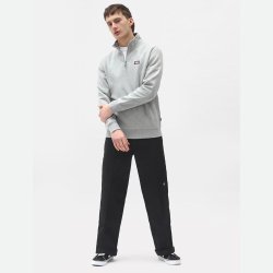 Dickies Oakport Quarter Zip Grey Melange