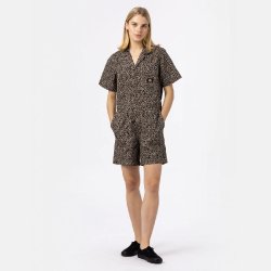 Dickies Silver Firs Short Overall leopard