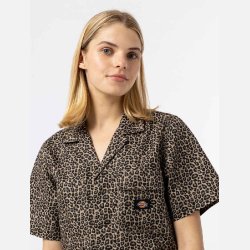 Dickies Silver Firs Short Overall leopard