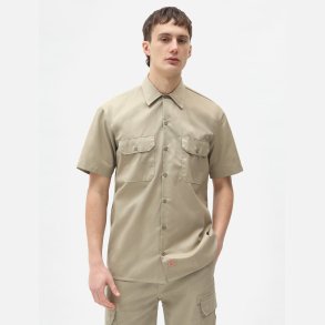 Dickies Relaxed Fit Workshirt kortrmet Khaki