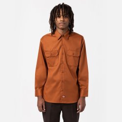 Dickies Relaxed Fit Workshirt langrmet Gingerbread
