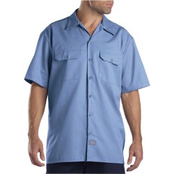 Dickies Relaxed Fit Workshirt kort�rmet Gulf blue