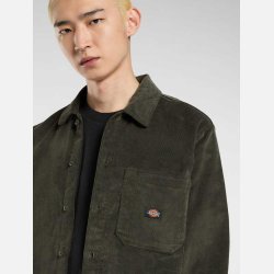 Dickies mrkegrn fljlsskjorte