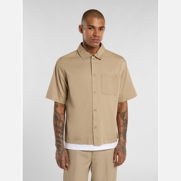 Dickies Lynville Workshirt kort�rmet Khaki