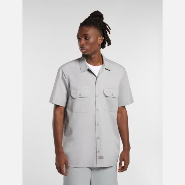 Dickies Relaxed Fit Workshirt kort�rmet Ultimate Grey