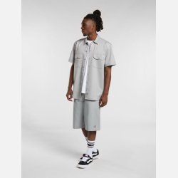 Dickies Relaxed Fit Workshirt kort�rmet Ultimate Grey