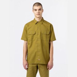 Dickies Relaxed Fit Workshirt kort�rmet Green Moss