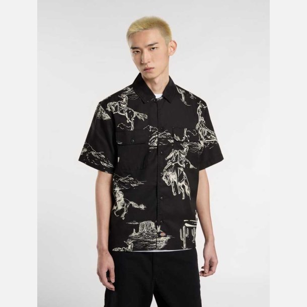 Dickies Savage Work Shirt - skjorte med cowboy print