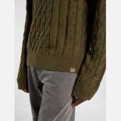 Dickies Vanleer kabelstrikket sweater Military Green