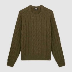 Dickies Vanleer kabelstrikket sweater Military Green