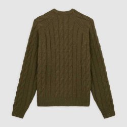 Dickies Vanleer kabelstrikket sweater Military Green
