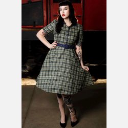 Dolly Penelope Retro navyternet 1950'er swingkjole