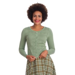 Flower Power Cardigan grn