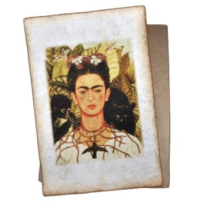 Mexicansk Postkort Frida Kahlo Monos