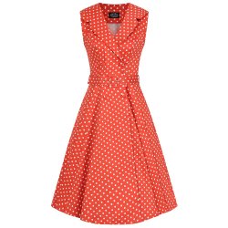Hearts Hannah 1950'er polkadot skjortekjole