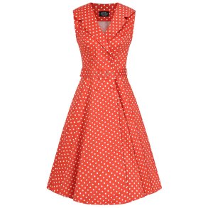 Hearts Hannah 1950'er polkadot skjortekjole