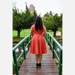 Hearts Hannah 1950'er polkadot skjortekjole