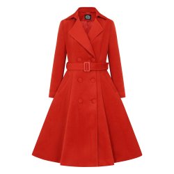 Hearts Imogen Swing Coat orange