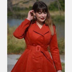 Hearts Imogen Swing Coat orange