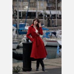 Hearts Imogen Swing Coat orange
