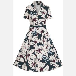 Hearts Quinn Floral 1950'er skjortekjole
