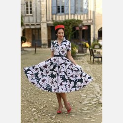 Hearts Quinn Floral 1950'er skjortekjole