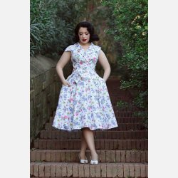 Hearts Zoey Floral 50er swingkjole
