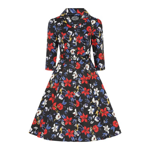 Hearts Milly Floral 1950'er skjortekjole